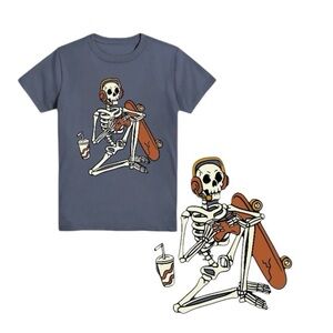 Skeleton Hang Out Graphic Tee